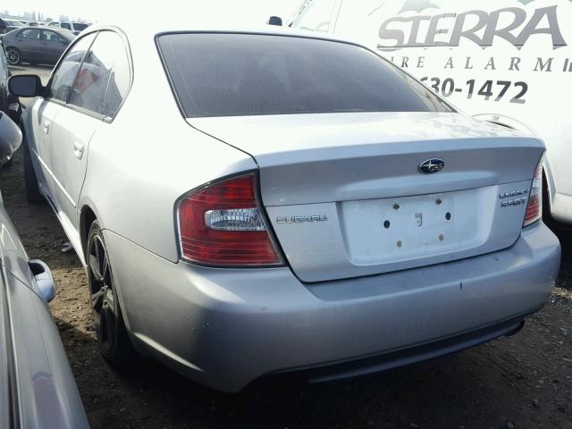 4S3BL676656227470 - 2005 SUBARU LEGACY GT SILVER photo 3