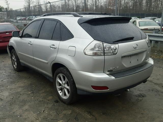 2T2HK31U48C067293 - 2008 LEXUS RX 350 SILVER photo 3