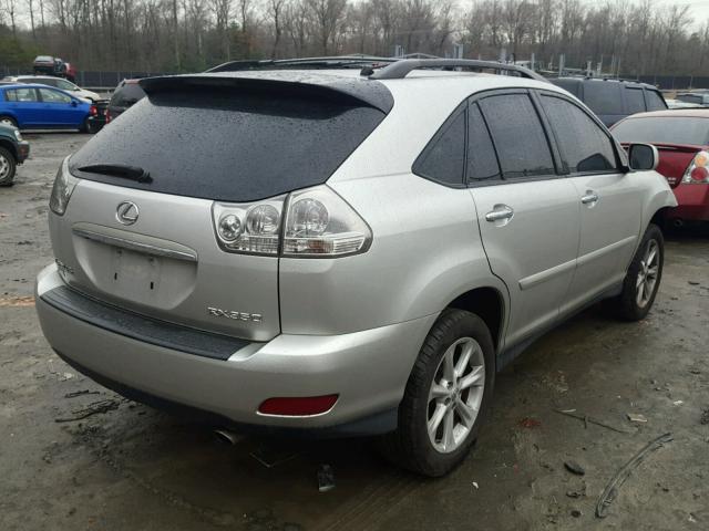 2T2HK31U48C067293 - 2008 LEXUS RX 350 SILVER photo 4