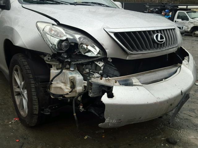 2T2HK31U48C067293 - 2008 LEXUS RX 350 SILVER photo 9