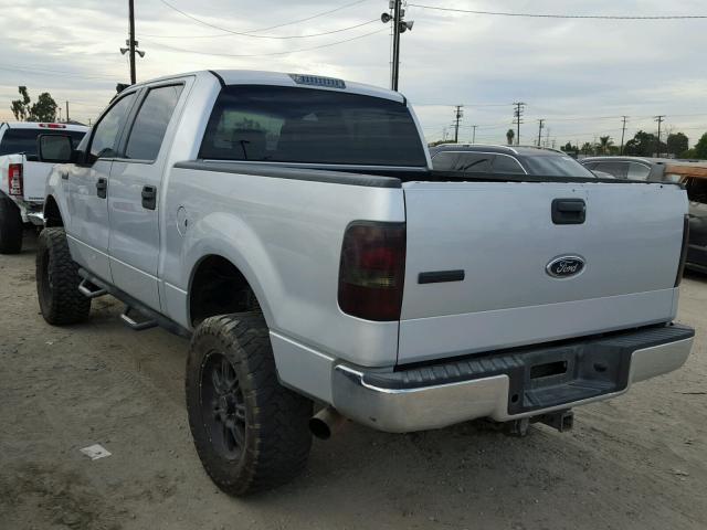 1FTPW14545FB27802 - 2005 FORD F150 SUPER SILVER photo 3