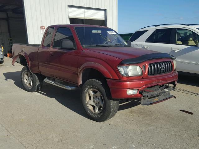 5TESN92N91Z805889 - 2001 TOYOTA TACOMA XTR RED photo 1