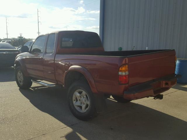 5TESN92N91Z805889 - 2001 TOYOTA TACOMA XTR RED photo 3