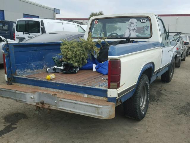 1FTCF15Y4EPA85066 - 1984 FORD F150 BLUE photo 4