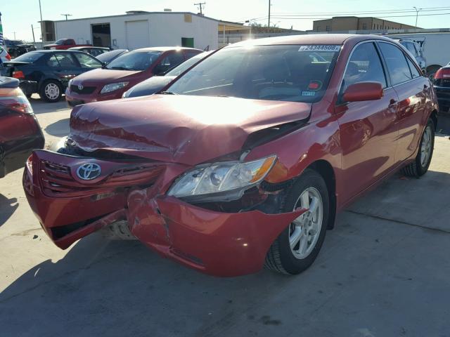 4T4BE46K98R025687 - 2008 TOYOTA CAMRY CE RED photo 2