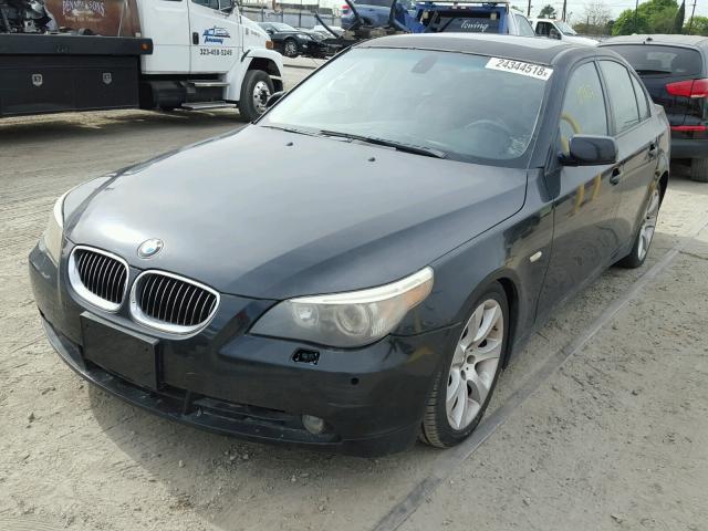 WBANB53517CP08977 - 2007 BMW 550 I BLACK photo 2