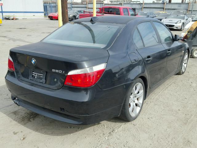 WBANB53517CP08977 - 2007 BMW 550 I BLACK photo 4