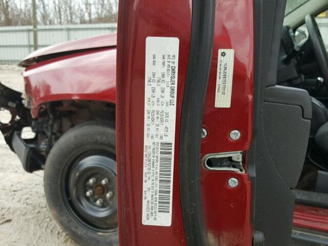 1C4NJDBB7ED735132 - 2014 JEEP COMPASS SP RED photo 10