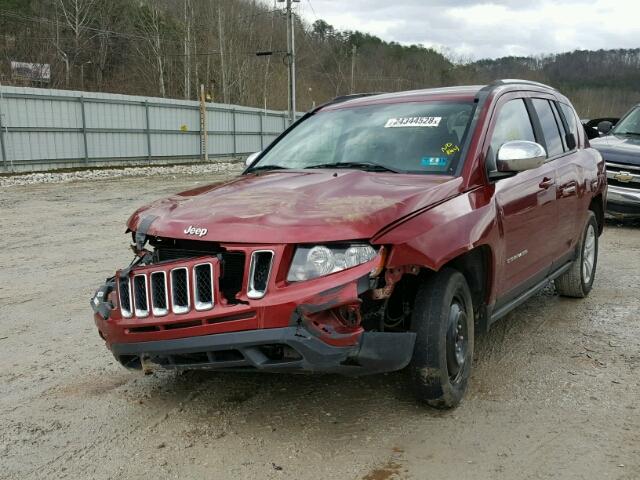 1C4NJDBB7ED735132 - 2014 JEEP COMPASS SP RED photo 2