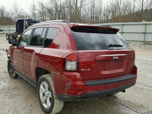 1C4NJDBB7ED735132 - 2014 JEEP COMPASS SP RED photo 3