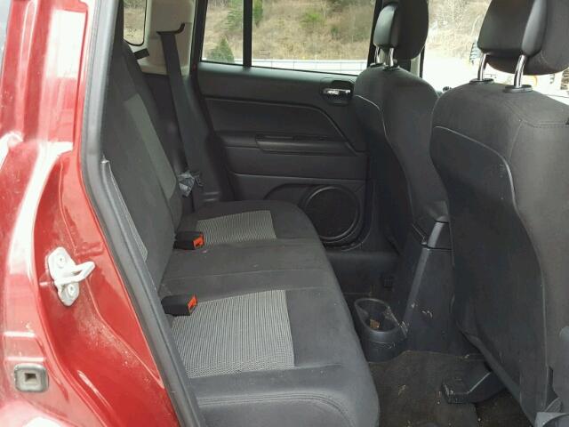 1C4NJDBB7ED735132 - 2014 JEEP COMPASS SP RED photo 6