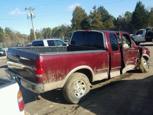 1FTFX28L2VNB24684 - 1997 FORD F250 BURGUNDY photo 4