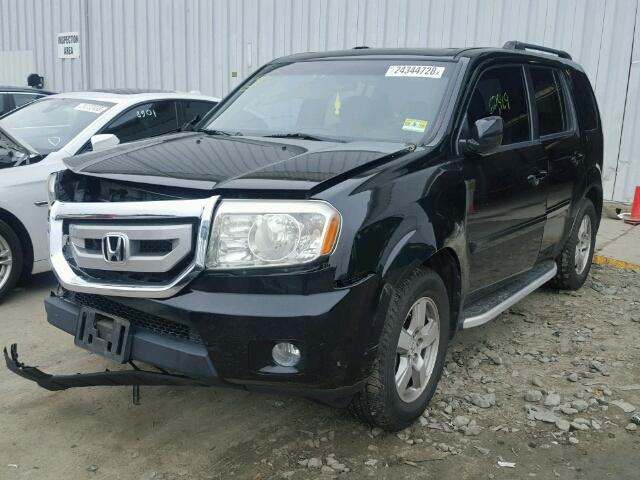 5FNYF4H53BB039467 - 2011 HONDA PILOT EXL BLACK photo 2