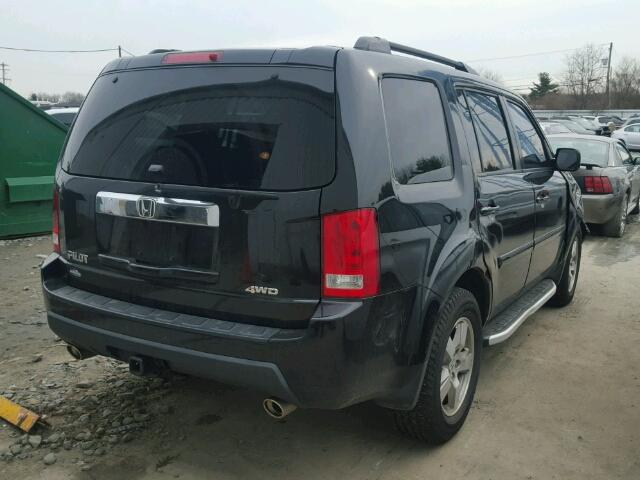 5FNYF4H53BB039467 - 2011 HONDA PILOT EXL BLACK photo 4