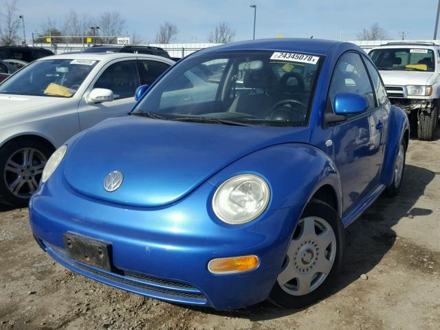 3VWBC21C2YM470847 - 2000 VOLKSWAGEN NEW BEETLE BLUE photo 2