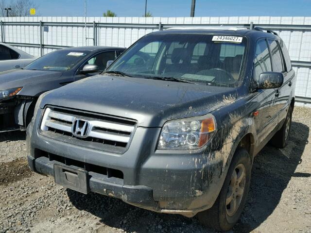 5FNYF28518B031140 - 2008 HONDA PILOT CHARCOAL photo 2