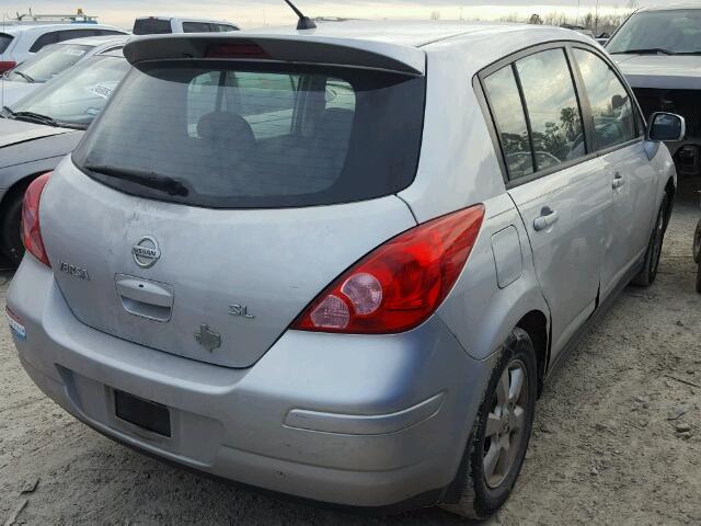 3N1BC13E39L384775 - 2009 NISSAN VERSA S SILVER photo 4