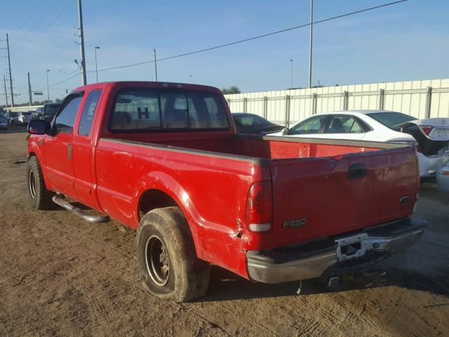 1FTNX20L32EB36961 - 2002 FORD F250 SUPER RED photo 3