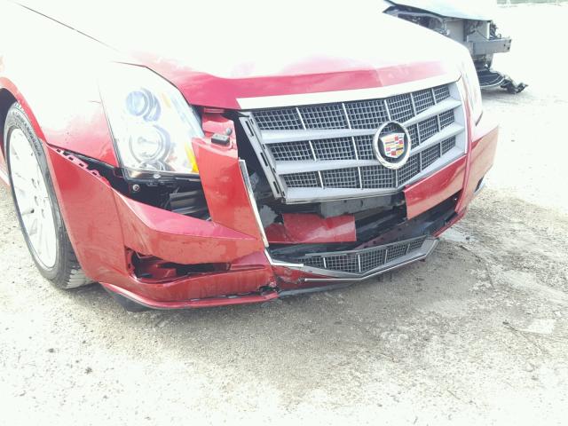 1G6DA1ED2B0131355 - 2011 CADILLAC CTS RED photo 9