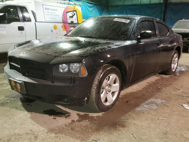 2B3KA43R98H315847 - 2008 DODGE CHARGER BLACK photo 2