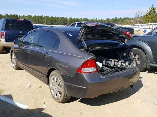 2HGFA1F58AH558760 - 2010 HONDA CIVIC LX CHARCOAL photo 3