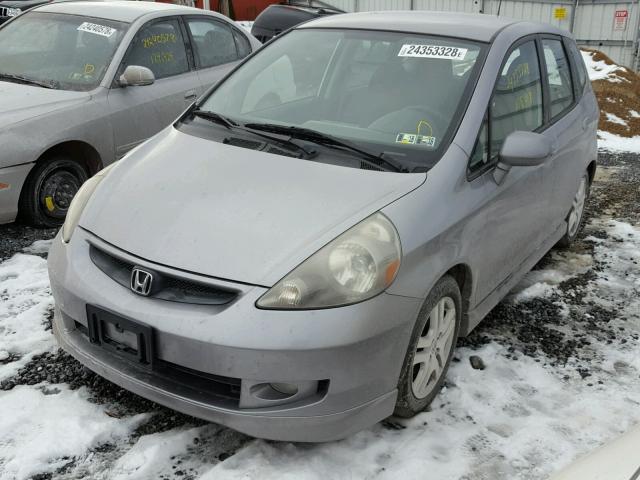 JHMGD37658S033511 - 2008 HONDA FIT SPORT GRAY photo 2