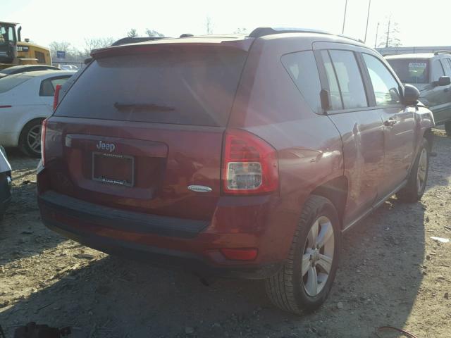 1J4NT1FA6BD160165 - 2011 JEEP COMPASS SP RED photo 4