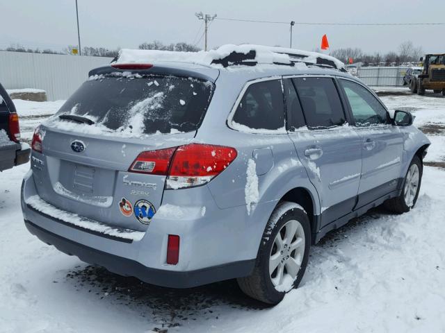 4S4BRBCC5E3307651 - 2014 SUBARU OUTBACK 2. SILVER photo 4