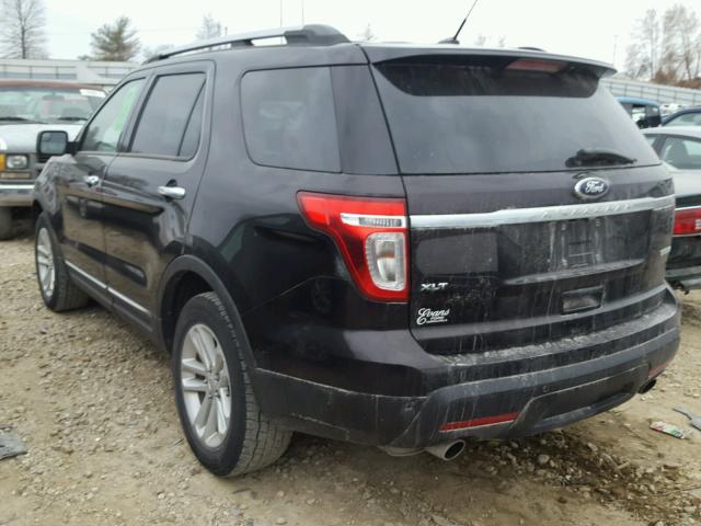 1FM5K7D93DGB33927 - 2013 FORD EXPLORER X BROWN photo 3