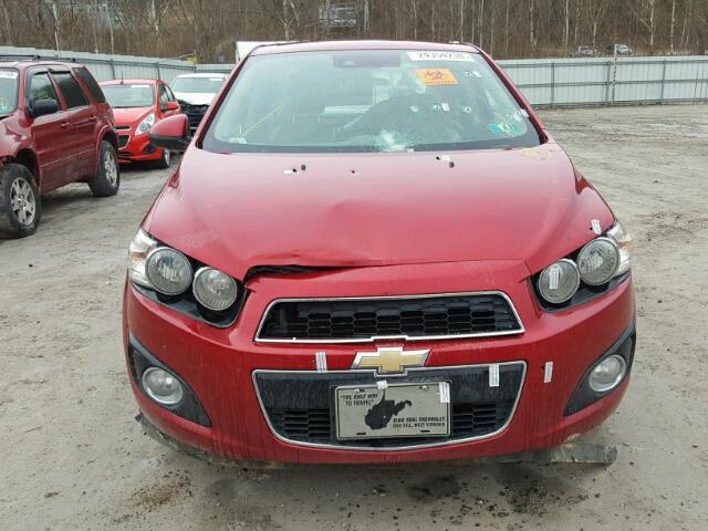 1G1JE5SH0E4210970 - 2014 CHEVROLET SONIC LTZ BURGUNDY photo 9