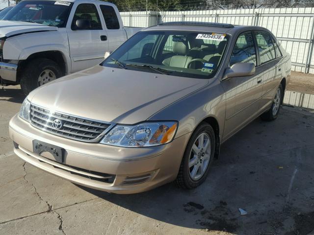 4T1BF28B43U332590 - 2003 TOYOTA AVALON XL BEIGE photo 2