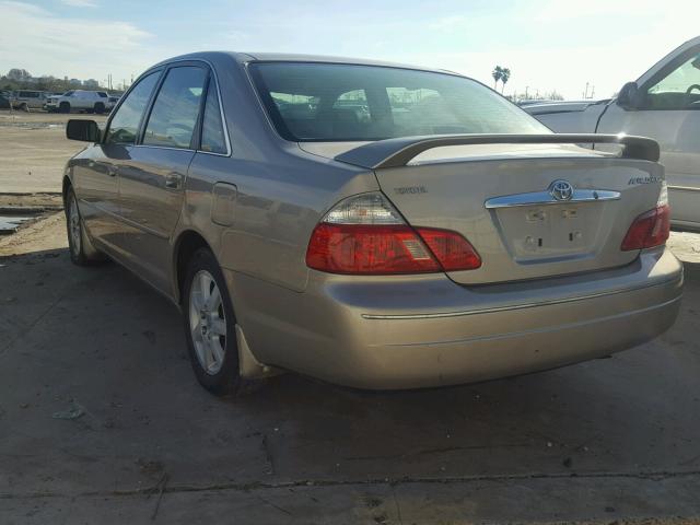 4T1BF28B43U332590 - 2003 TOYOTA AVALON XL BEIGE photo 3