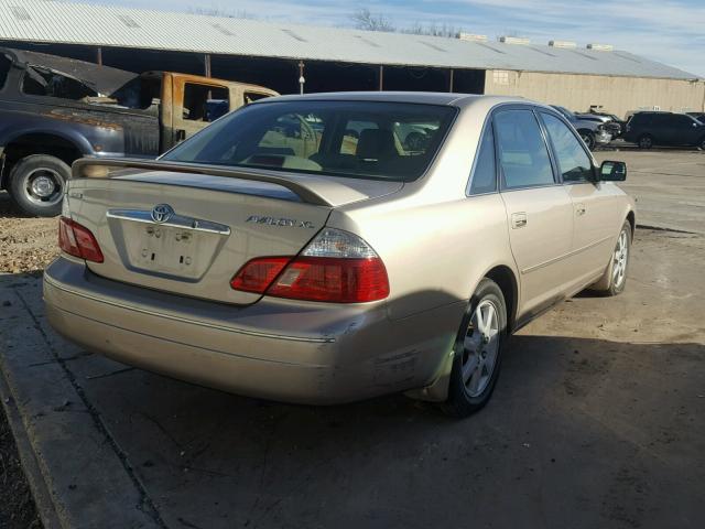 4T1BF28B43U332590 - 2003 TOYOTA AVALON XL BEIGE photo 4