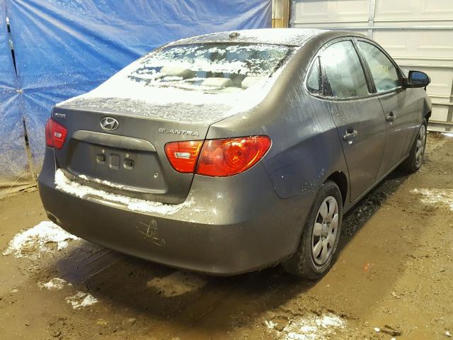 KMHDU46D78U382020 - 2008 HYUNDAI ELANTRA GL GRAY photo 4