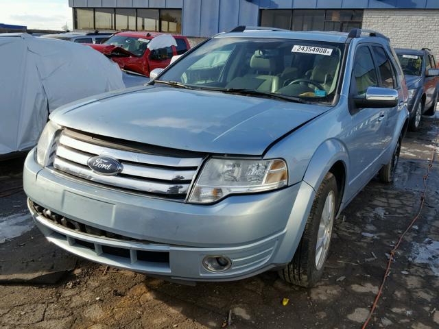 1FMDK03W99GA04687 - 2009 FORD TAURUS X L BLUE photo 2