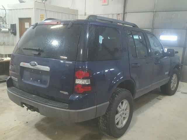 1FMEU72E56UA01136 - 2006 FORD EXPLORER X BLUE photo 4