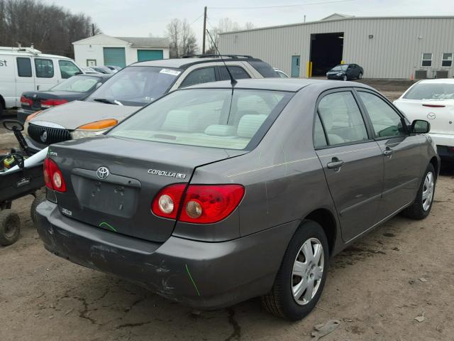 1NXBR30E98Z945122 - 2008 TOYOTA COROLLA CE GRAY photo 4