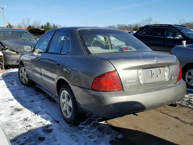 3N1CB51D14L478087 - 2004 NISSAN SENTRA 1.8 GRAY photo 3