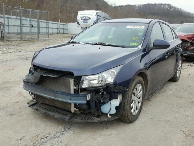 1G1PF5S97B7133265 - 2011 CHEVROLET CRUZE LT BLUE photo 2