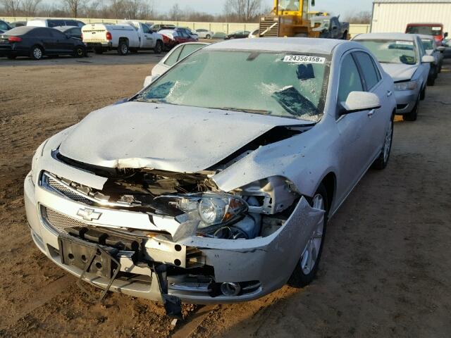 1G1ZE5EB7AF221733 - 2010 CHEVROLET MALIBU LTZ SILVER photo 2