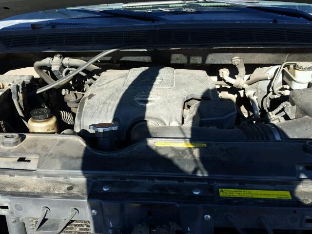 1N6BA06B47N212960 - 2007 NISSAN TITAN XE SILVER photo 7