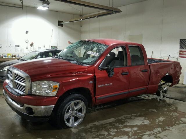 1D7HU18207S168552 - 2007 DODGE RAM 1500 S RED photo 2