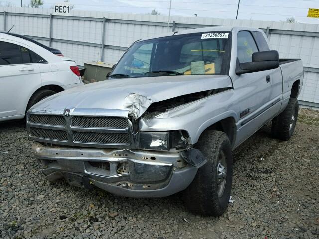 3B7KC23672M222935 - 2002 DODGE RAM 2500 SILVER photo 2