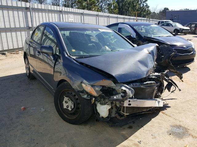 2HGFA16549H367686 - 2009 HONDA CIVIC LX GRAY photo 1