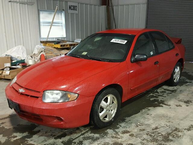 1G1JF52F547289870 - 2004 CHEVROLET CAVALIER L RED photo 2