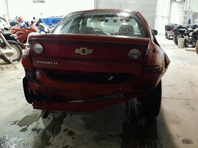 1G1JF52F547289870 - 2004 CHEVROLET CAVALIER L RED photo 9