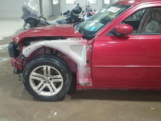 2B3KA53H66H131590 - 2006 DODGE CHARGER R/ MAROON photo 9