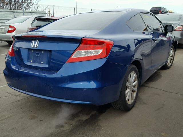 2HGFG3B1XCH533567 - 2012 HONDA CIVIC EXL BLUE photo 4