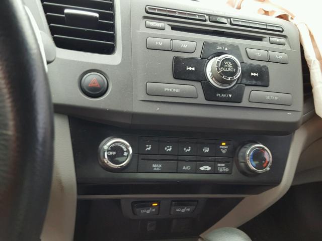 2HGFG3B1XCH533567 - 2012 HONDA CIVIC EXL BLUE photo 9