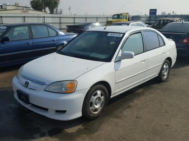 JHMES96653S000132 - 2003 HONDA CIVIC HYBR WHITE photo 2